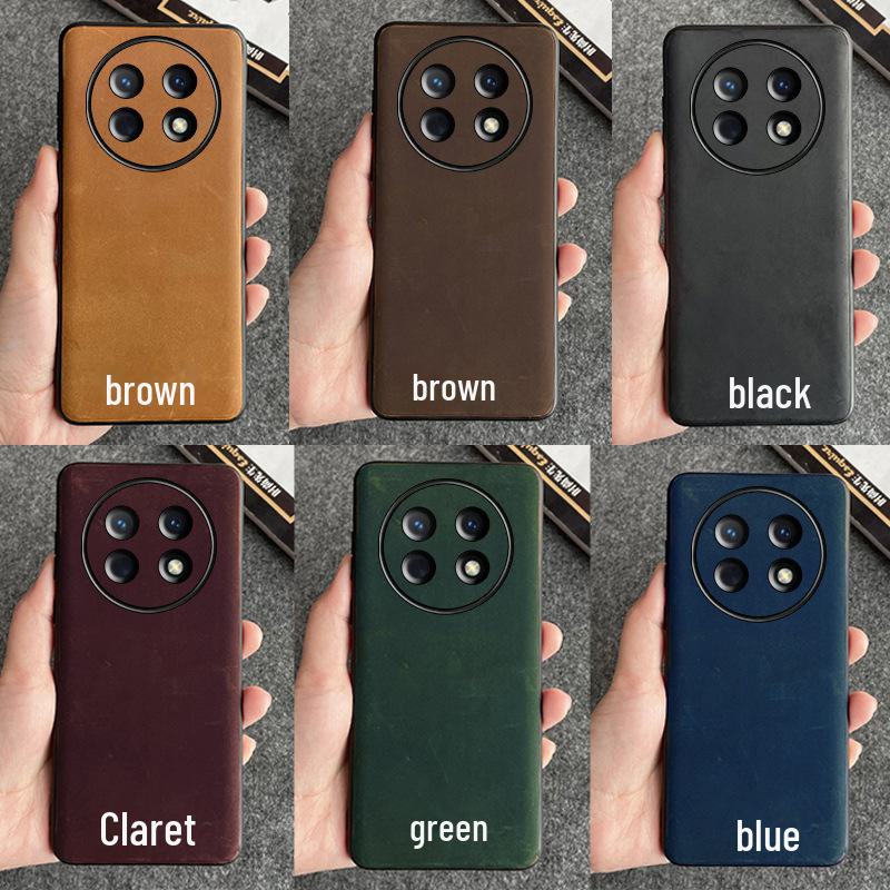 Huawei Enjoy 60 Pro Cowhide Leather Full Package Protective Cover for 60X - Genuine leather high-end case.