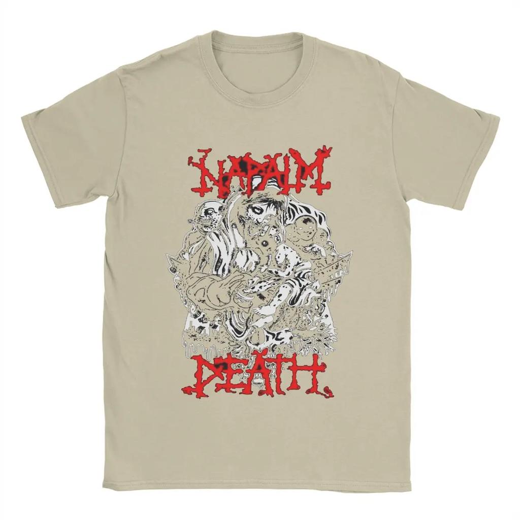 Herr T-shirt Napalm Death Nyhet Ren Bomull T-shirt Kortärmad T-shirt Rundhals Kläder Plusstorlek