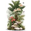 Large Plant Wall Sticker for Living Room Decor - Model 69158