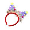 Versatile Christmas Tree Headband Fabric Christmas Celebration Headpieces Styling Accessory for School Event and Parties
