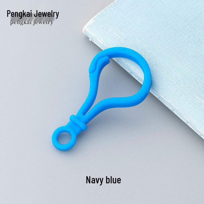 DIY Jewelry Accessories: Candy Color Plastic Buckle Set (Question Mark, Bag, Light Bulb, Gourd).