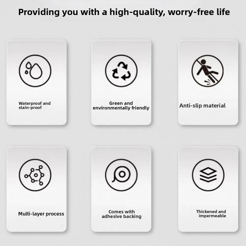 Baldosas de Suelo Imitación Mármol Impermeables Antideslizantes Papel Pintado Autoadhesivo Despegar y Pegar Resistente al Desgaste Decorativos Pegatinas de Suelo