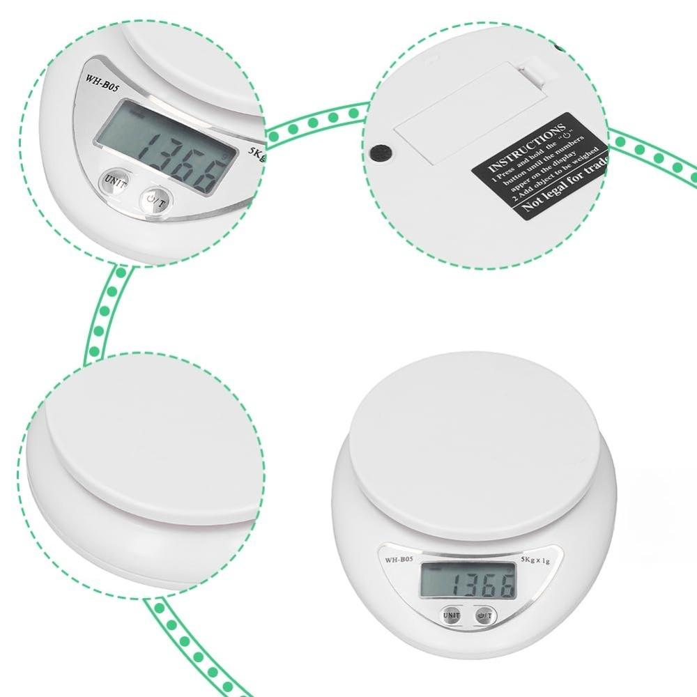 5kg/1g Digital Kitchen Scale LED Display Electronic Scale Food Scale Weight Measurement Kitchen Baking Scale Kitchen Tools