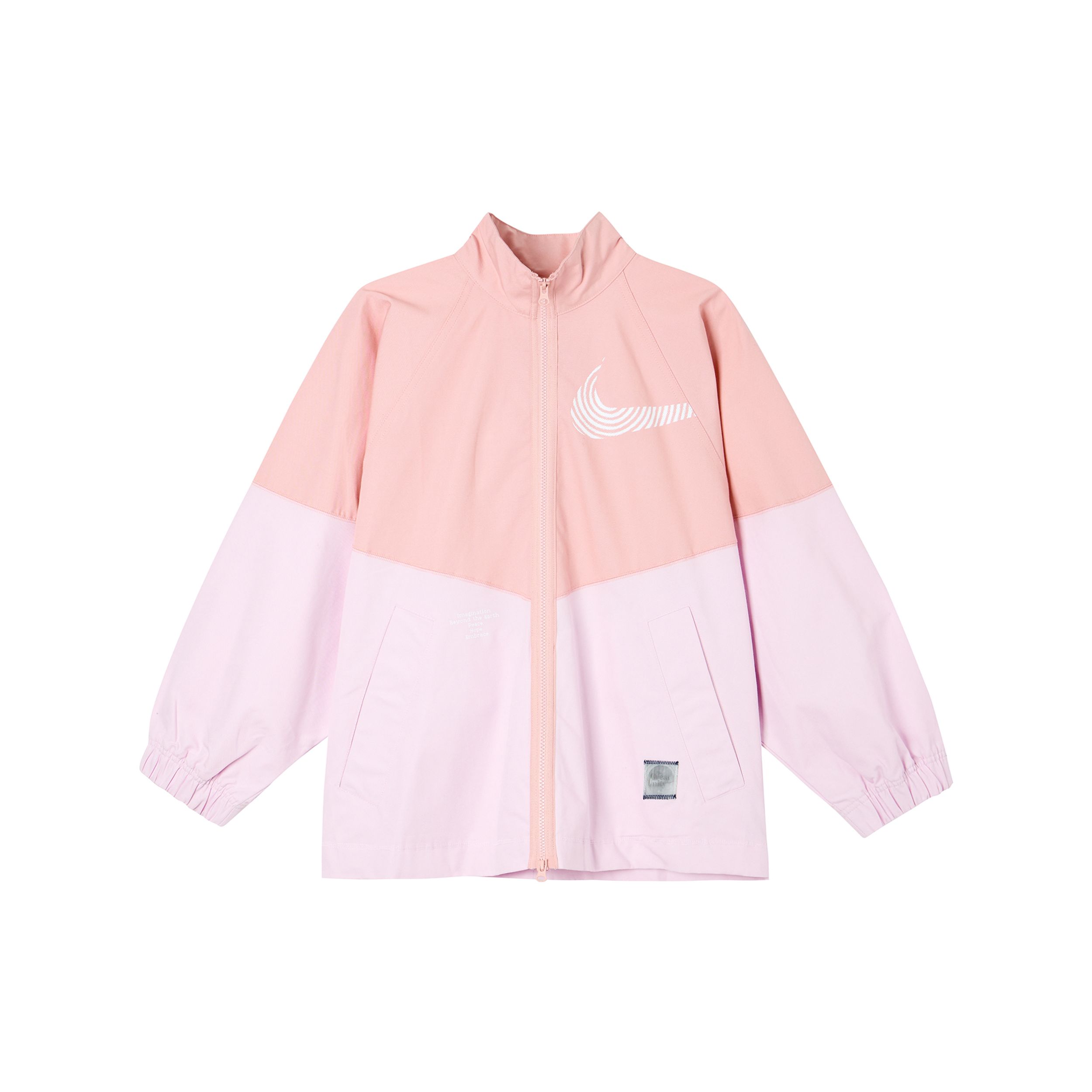 

Куртка с длинным рукавом и принтом логотипа Nike Color Block Stand Wool Jacket Женские куртки Розовые DN1477-630 M