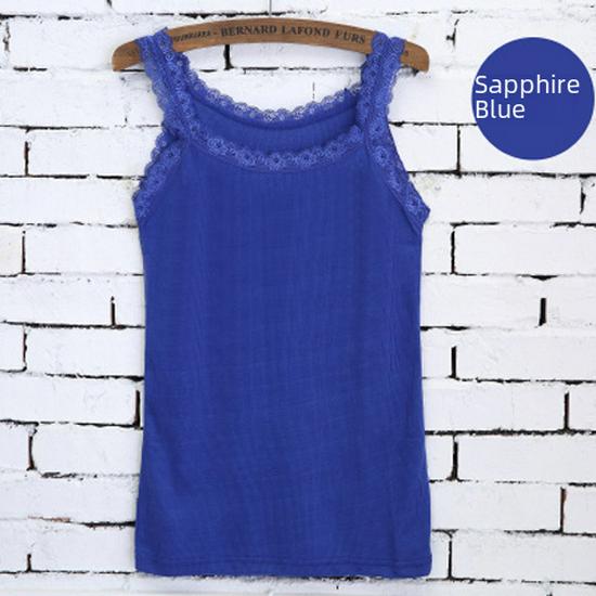 Women's Cotton Lace Camisole: Japanese & Korean Style Slim Summer Vest