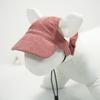 Pet Human Matching Corduroy Baseball Cap Dogs Cats With Ear Holes UV Protection Casual Outdoor Hat