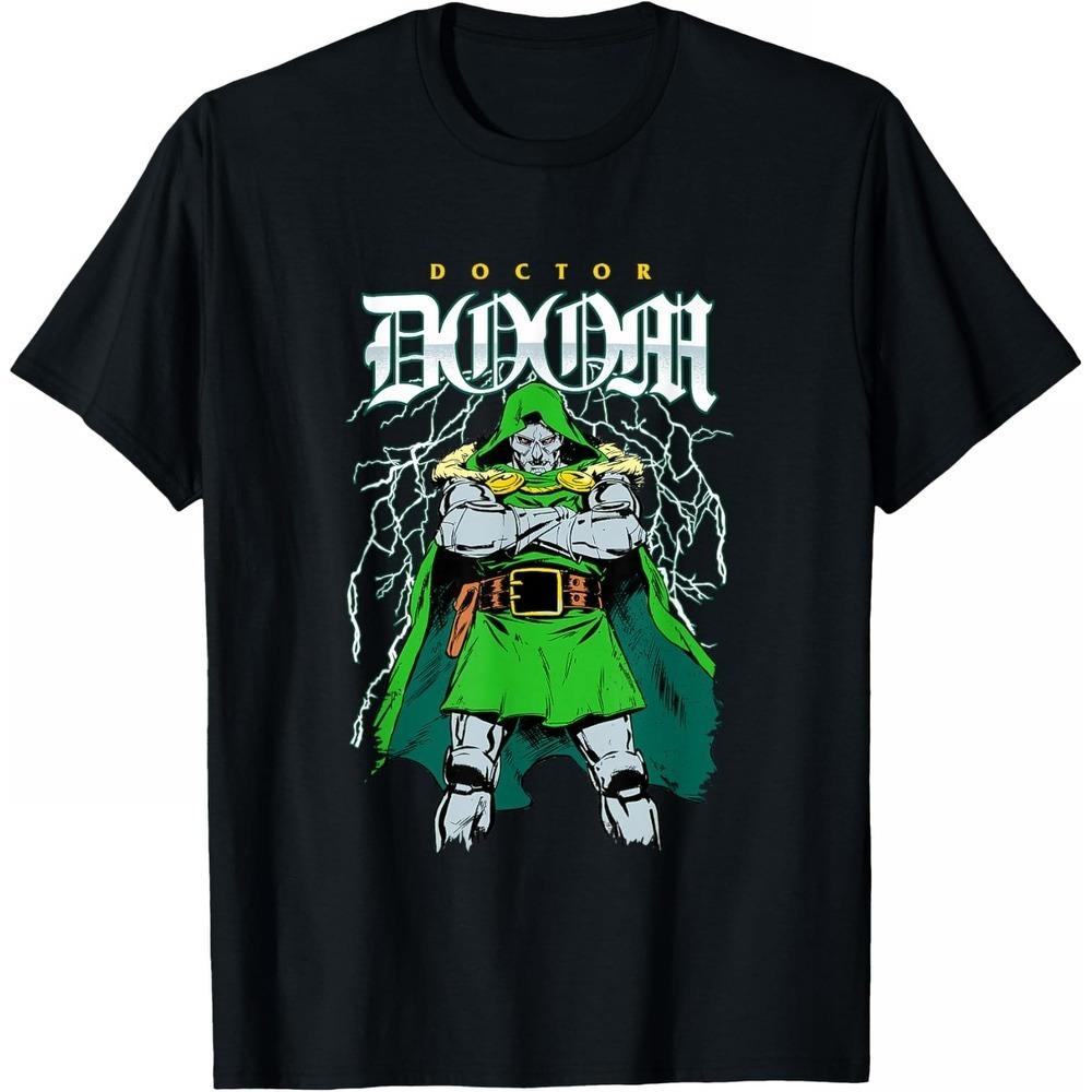 

Doctor Doom Marvel TShirt Unisex Short Sleeve Villain Style Cotton Classic Fit Crew Neck Collection Top for Adult Collectors M