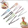 Silicone BBQ Grilling Tong Kitchen Cooking Salad Bread Serving Tong Non-Stick Barbecue Clip Clamp Stainless Steel Tools Gadgets