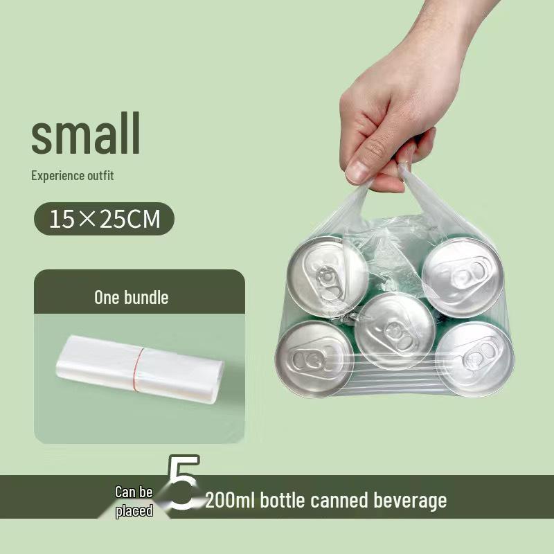 Transparent Disposable Food-Grade Produce Bags: Thickened, Handheld, Vest-Style Roll for Fresh Fruits