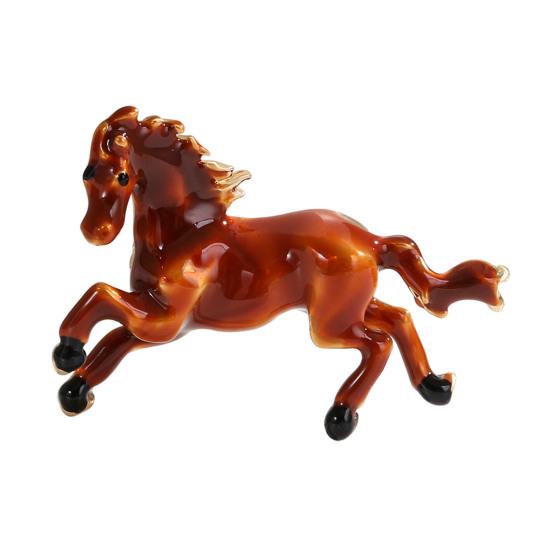 

Брошь-булавка Год Лошади по китайскому зодиаку Брошь Винтажная Зодиакальная Брошь Свитера Шляпы Сумки Значок Украшение для одежды красный