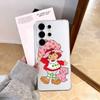 s-Strawberry Shortcake   Phone Case For Samsung S25,S24,S21,S22,S23,S30,Ultra,S20,Plus,Fe,Note,10,9,5G Transparent Cover