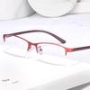 New Women Myopia Glasses Ladies Half Frame Anti-blue Light Prescription Glasses Men Finished Eyewear Business Glasses