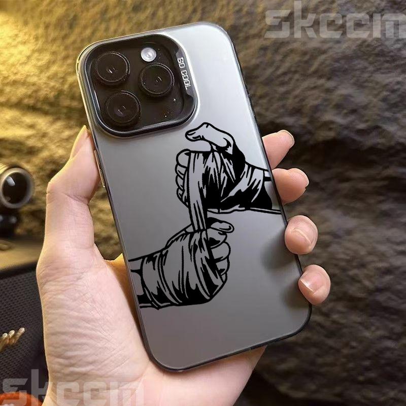Boxweltmeister-Thema IMD Handyhülle für iPhone 16 15 14 13 12 11 Pro Max 7 8 Plus X XS XR 16E Stoßfestes Hartschalencover