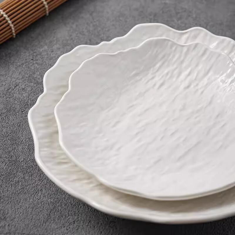 Nordic Style Irregular Ceramic Salad & Dinner Plate