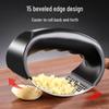 Stainless Steel Garlic Press & Masher – Manual Peeler, Crusher, and Squeezer Gadget
