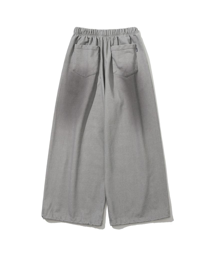 Bieseulaebis Oil Washed Graphic Pants Light Gray