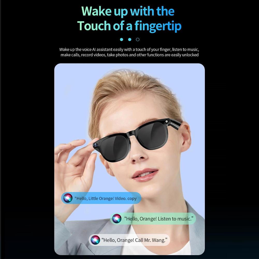 2-in-1 4K Smart AI Brille 800 Megapixel AI Aufnahme Kamera HD Foto Video Sprachanruf Übersetzung Wasserdicht Bluetooth AI Brille