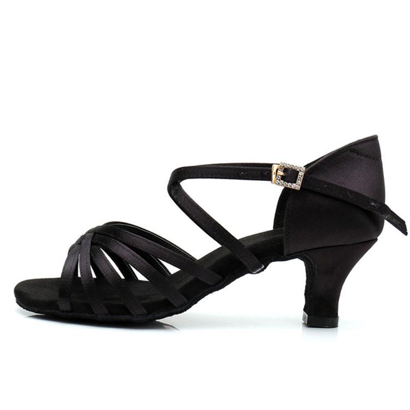 New Hot Latin Dance Shoes Women's High Heel Dance Shoes Tango Soft Bottom Dance Shoes 5.5/7.5/8.5cm Girls Salsa Ballroom Shoe