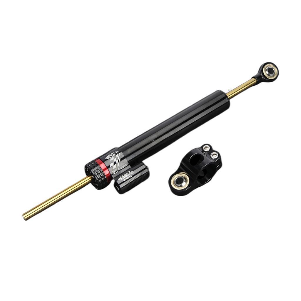 

342MM Damper Steering Motorcycle Accessories Adjustable Damper Steering Stabiliz CNCA luminium Alloy For BMW YAMAHA Honda Harley BLACK-LONG
