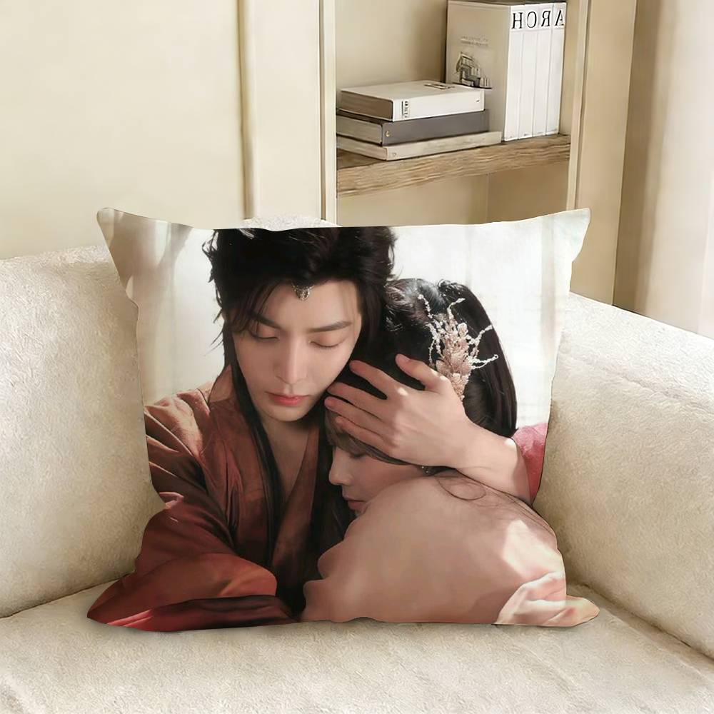 Neo Hou Minghao Lu Yuxiao TV Love in The Clouds Ji Bozai Various Sizes Square Pillow Case For Car Home Bedchamber Decor
