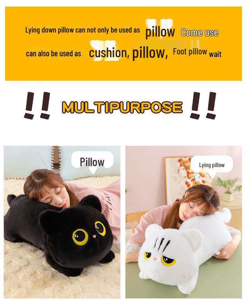 Long Cat Plush Doll Pillow: Cozy, Calming Companion for Girls