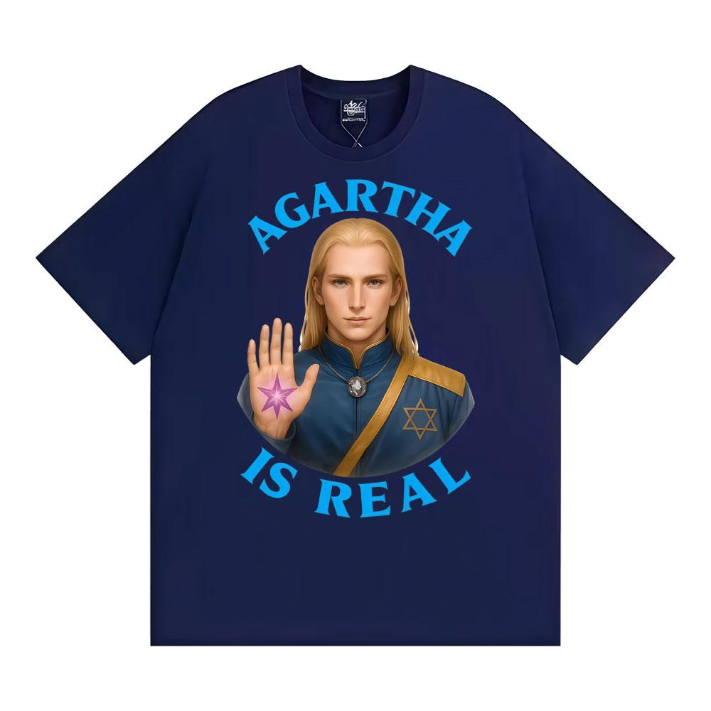 Agartha Is Real Classic Graphic Tshirts Unisex WOMEN Fashion Vintage Short Sleeve T Shirt Summer Oversized Cozy Tshirt Streetwear