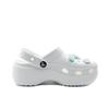 Crocs Classic Platform Clog EVA Star Entertainment Beach Travel Versatile Fashion Trend Hole Shoes Unisex White
