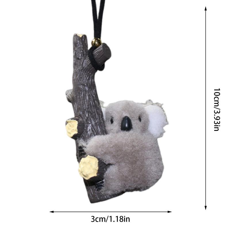 Rearview Plush Koala Ornament Rearview Glass Plush Koala Cute Ornament For Car Backpack Animal Pendants Charming Household