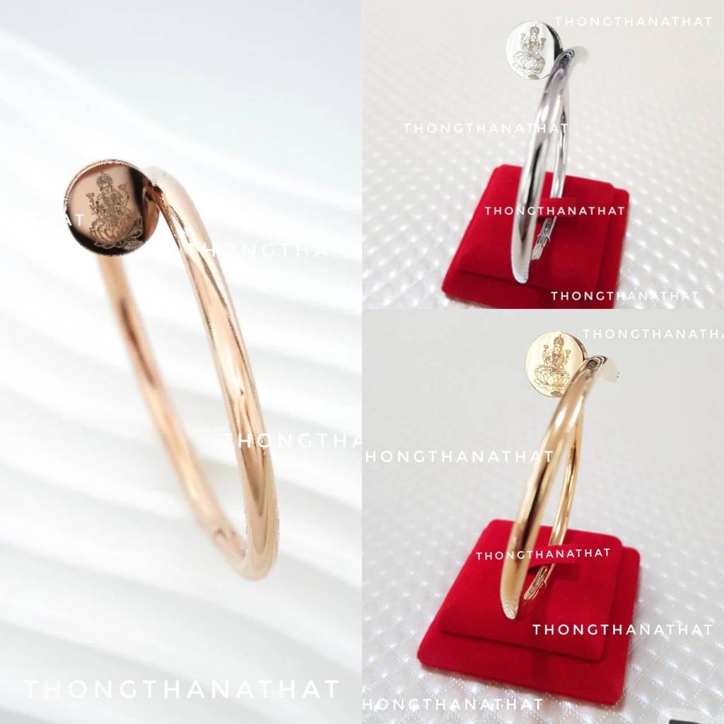 Hinduism Nail Head Bracelet Rhinestone Ganesha Five Row Yantra Sak Yant Tattoo Powerful Success Amulet Jewelry Vintage Protect Health Lucky Rich