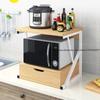 Microwave Oven Rack Shelf Kitchen Countertop Oven Rack Organizer Seasoning Storage Rack Holder Household Stand Storage Furniture