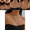 Collier Y Étoilé Orné de Diamants avec Chaîne Perles pour Femmes et Hommes