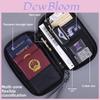 Leather Travel Passport Holder With Blocking Multiuse Card Organizer For Home And Abroad
