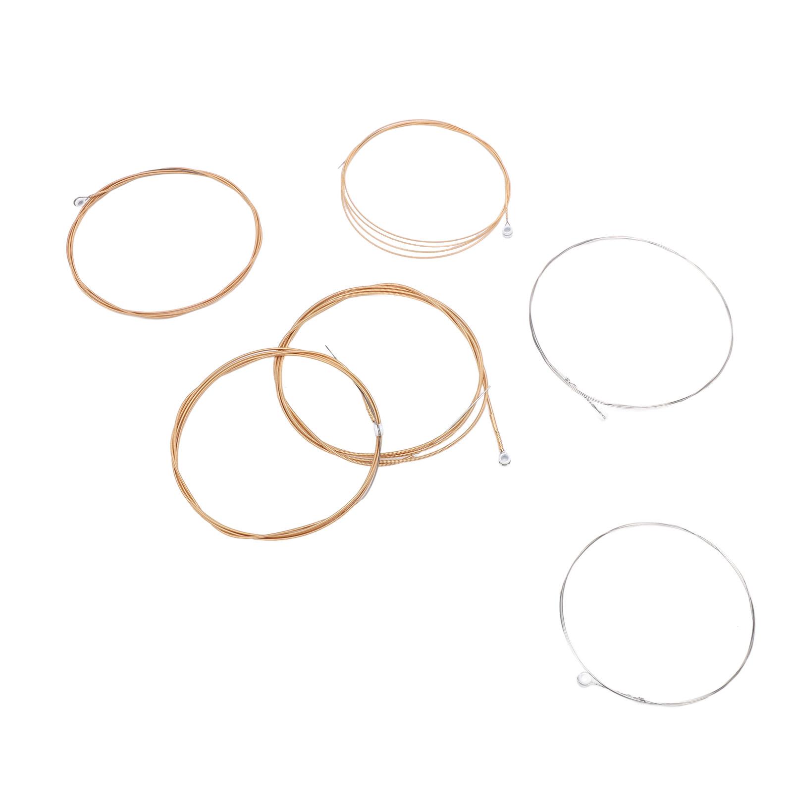 

6PCS Acoustic Guitar Strings Rust Resistant Coating Folk Guitar Strings Replacement