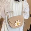 Saddle Bag 2025 New Bag Summer Seaside Beach Shoulder Niche Messenger Bag Handmade Straw Holiday Woven Bag