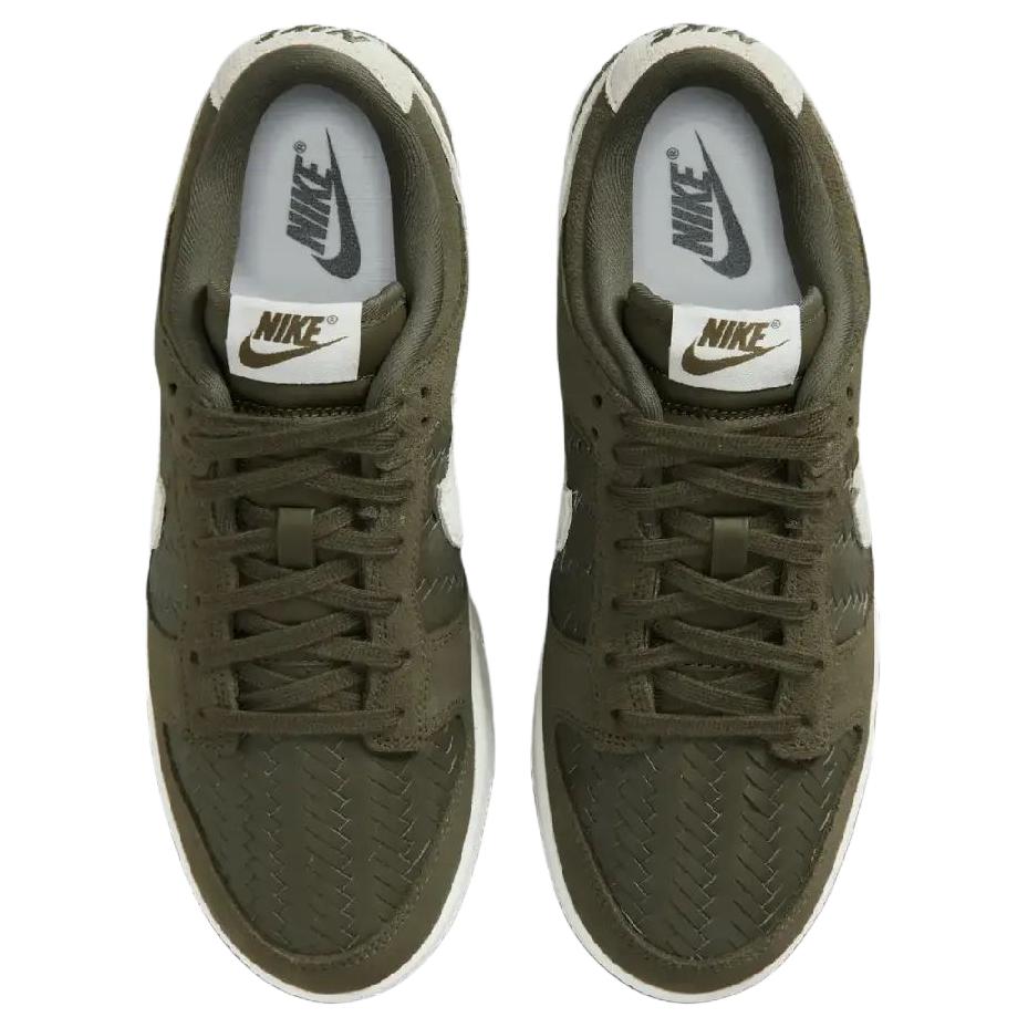 Nike Dunk Low Premium SE Oliva Media Sneakers da Donna Verde Gomma-Marrone Scuro Bianco IB6161-200