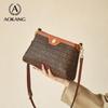 Aokang Women's Crossbody Bag, Handbag, Large Capacity, Small Square Bag, Shoulder Bag, Coffee Color