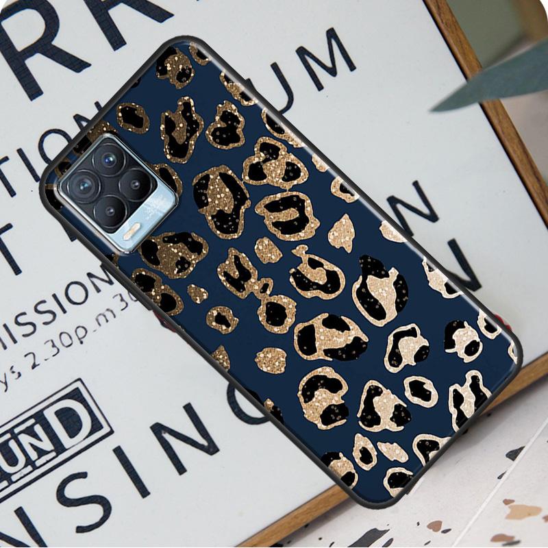 Leopard Print Black Cheetah Pattern For OnePlus 9 Pro 8T 9R Nord 2 Phone Case For Realme 6 7 8 Pro 8i GT Master GT Neo 2 C21