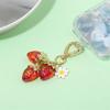 Lightweight Strawberry Bag Pendant Flower Daisy Key Chain Cute Keychain  Women