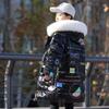 Mid-length Thickened Warm Wash-Free Cotton Padded Coat For Big Girls, Stylish Thermal Outerwear For School Kids