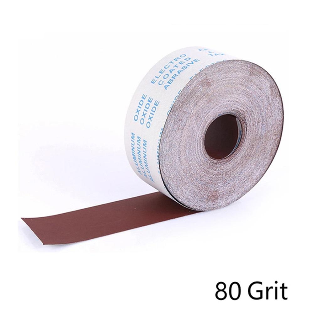 1 Roll 5M Abrasive Cloth Emery Cloth Roll Polishing Sandpaper For Grinding Tools 80/120/180/240/320/600 Grits