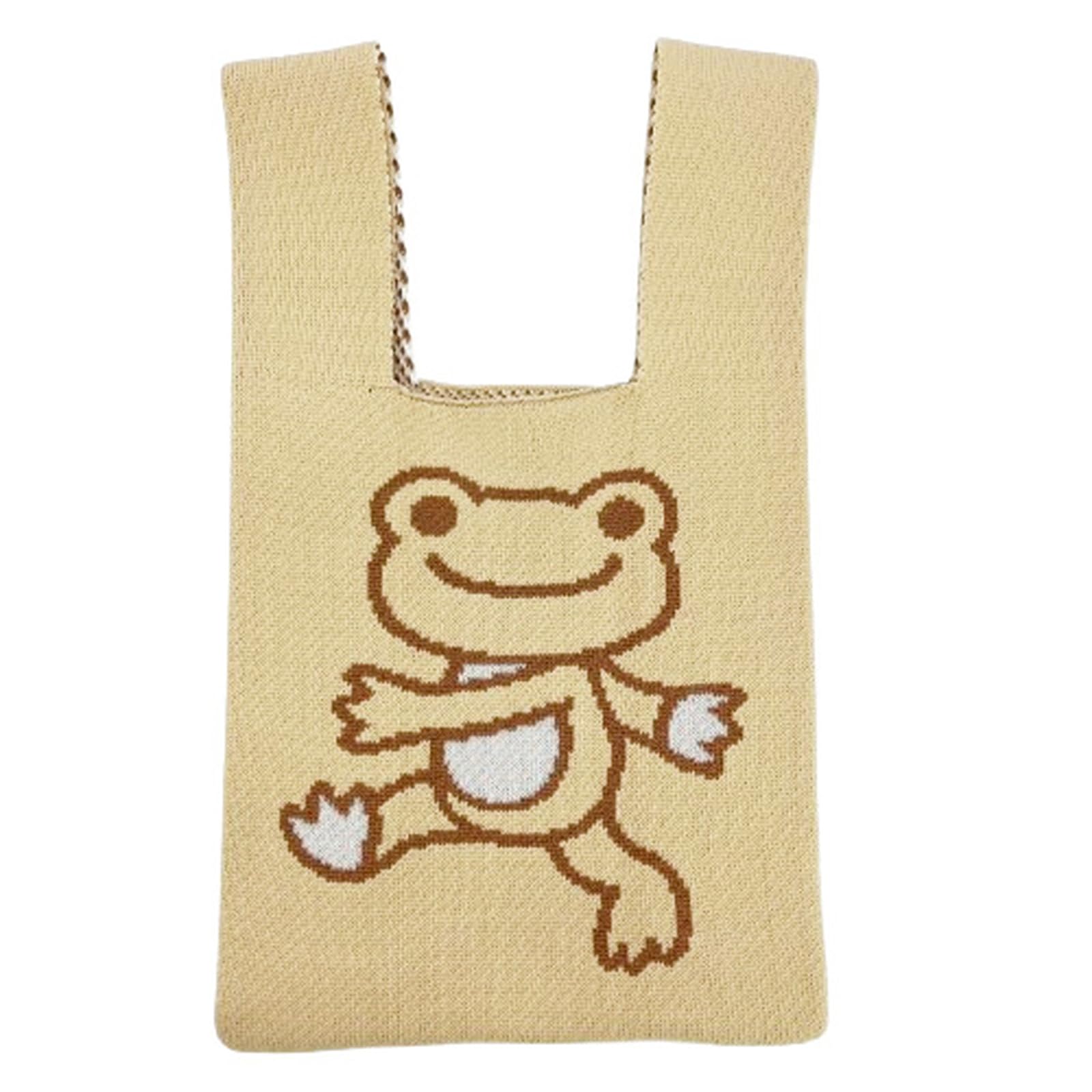 

Nakajima Corporation Pickled Frog Knit Tote Beige 204653-24 H37×W20×D1cm