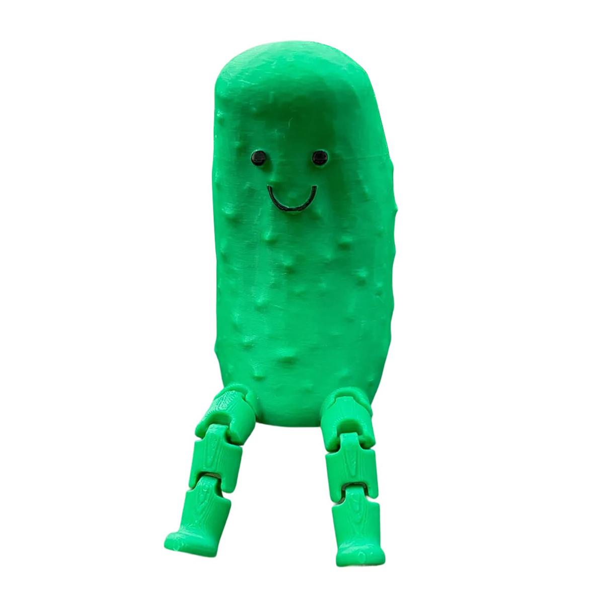 

Yousheng Pickle Pals Desk Buddy 3D-печатное украшение в виде солений с шарнирными ножками, гибкая игрушка-фиджет для любителей солений, украшение стола 1pc