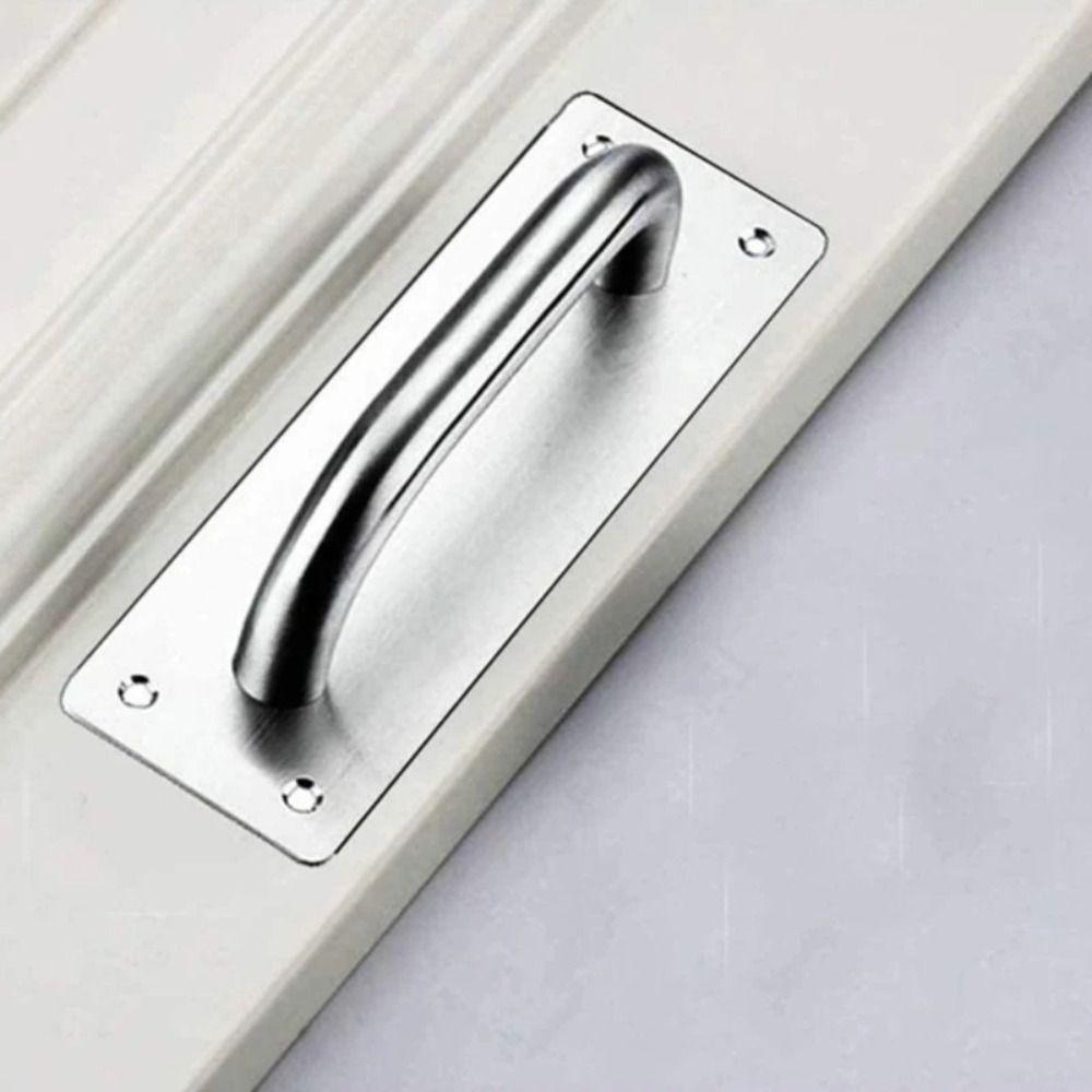 Stainless Steel Door Plate Handle Furniture Handle Gate Door Handle  Hardware