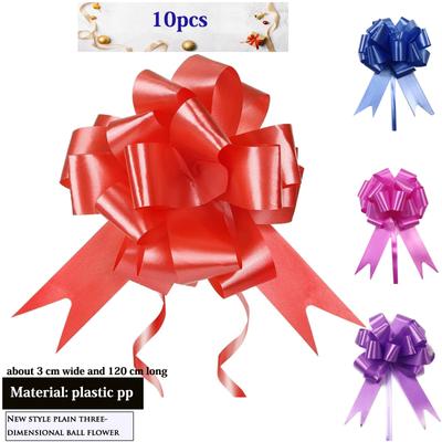 10 Pcs Multiple Colorspull Bows Gift Knots Ribbons Wedding Gift Knots Birthday  Gift Wrapping Bows Celebration Car Decoration