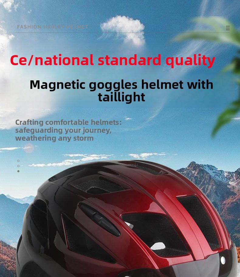 Road Bike Mountain Bike Cycling Helmet with Tail Light No Logo Design for Unisex Adults
