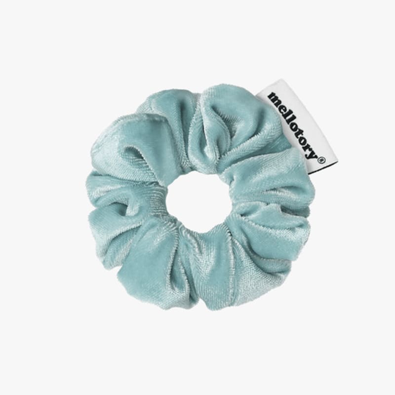 Mellotory Mini Velvet Scrunchie (sky Blue)