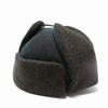 RUBEN Flight Cap with Check Ear Russian Cold Weather Khaki Pattern, Flaps, Hat, Protection, Fall/Winter, 58cm,