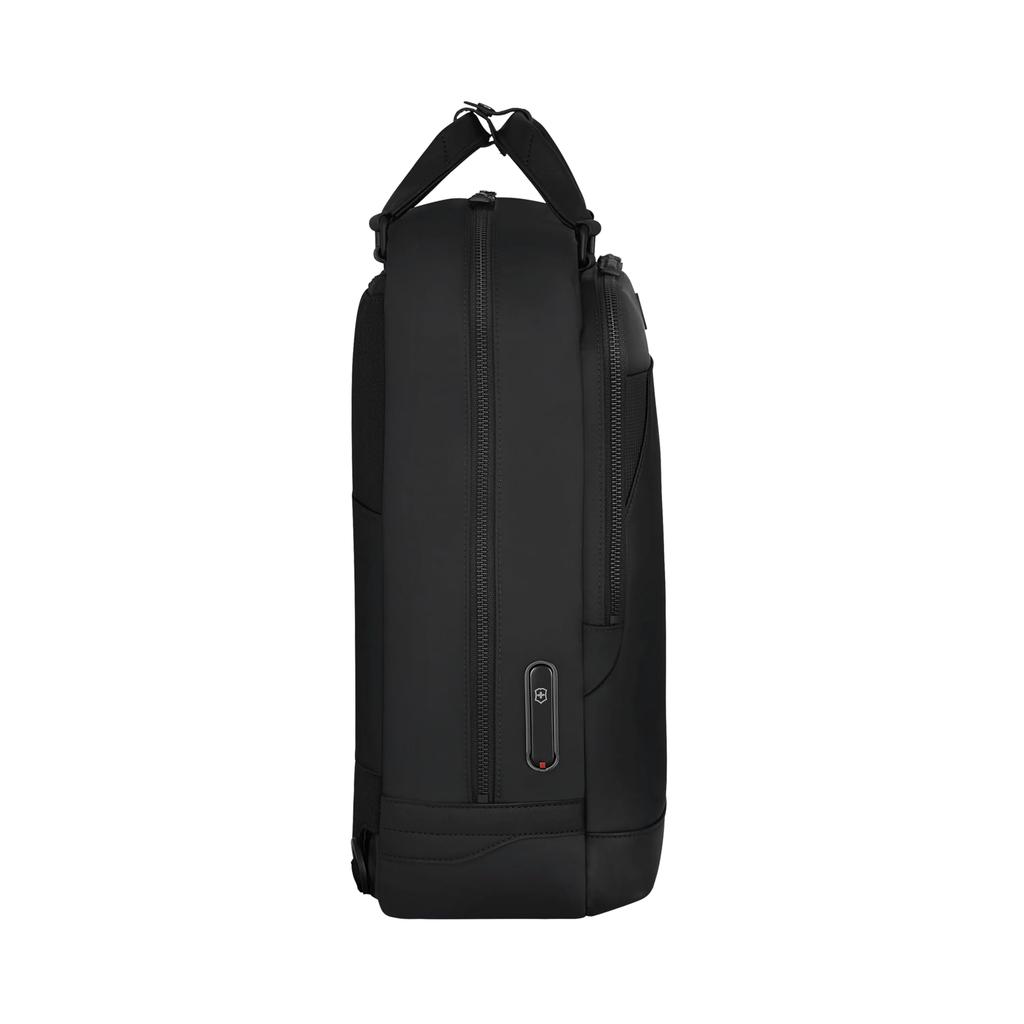 Victorinox Alox Nero Tasche für Perfekt für Pendeln und Business und Passt und A4 18L Schwarzer 2-Wege Rucksack/Tragetasche Herren, Reisen, Schlank, Leicht, Dünn,