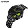 Sanda Meilleure Vente 1088 Montre pour Adolescent: Personnalisé, Cadran Rotatif 3D, Tendance, Quartz Étanche.