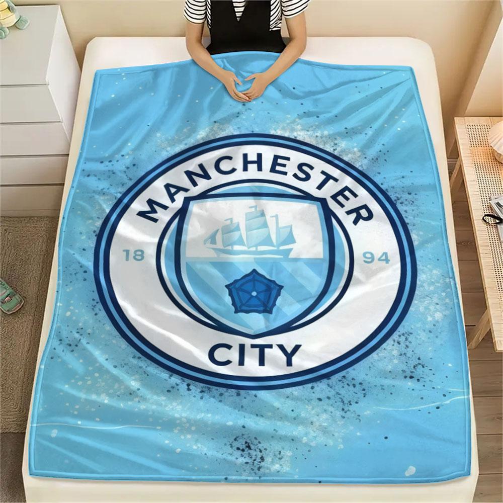 Neat MCFC Frames Blanket, High Quality Comfortable for All Seasons, Home Decor, Warmth and Comfort